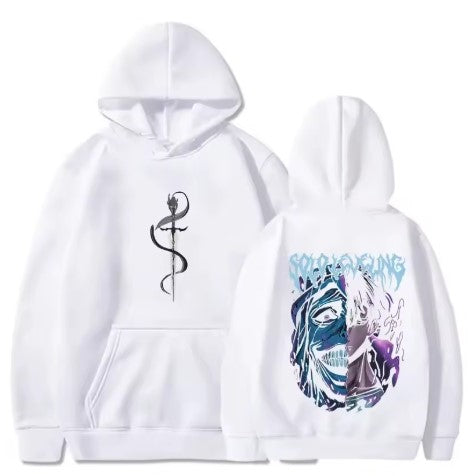 Arvellon Serpent Sigil Hoodie – White